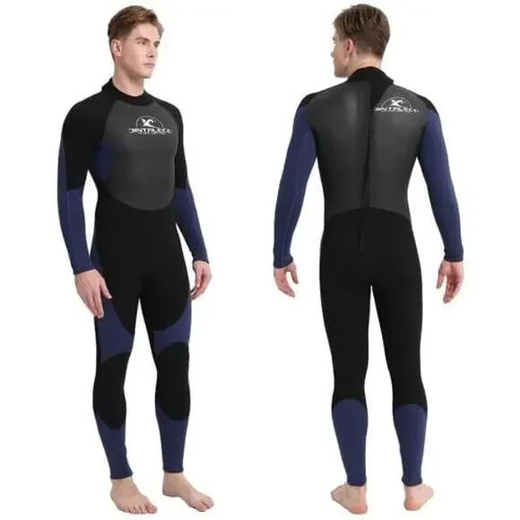 Men's Full Wetsuit, 2XL, 3mm Neoprene Wet Suit for Diving Surfing